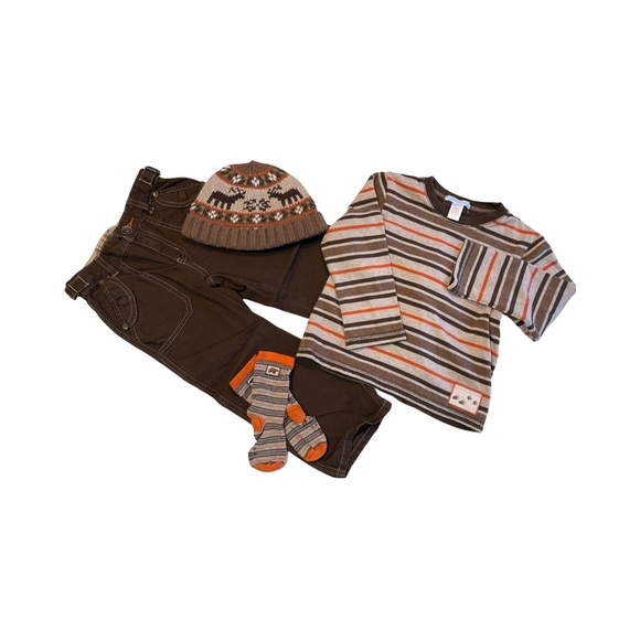 Janie and Jack Alpine Chalet Reversible Long-Sleeve Tee 3T - Picture 8 of 8